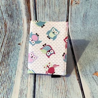 A6 Notebook Cover – Owl Patten Cotton Fabric