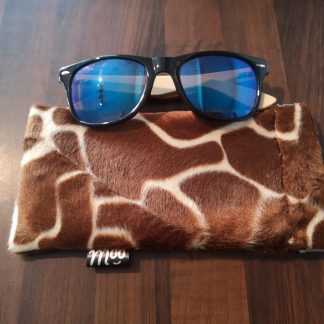 Glasses Case – Giraffe Print Faux Fur Fabric