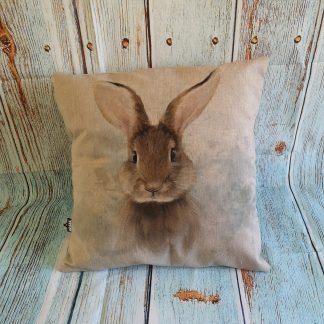 Rabbit cushion in farmhouse style 40 x 40cm